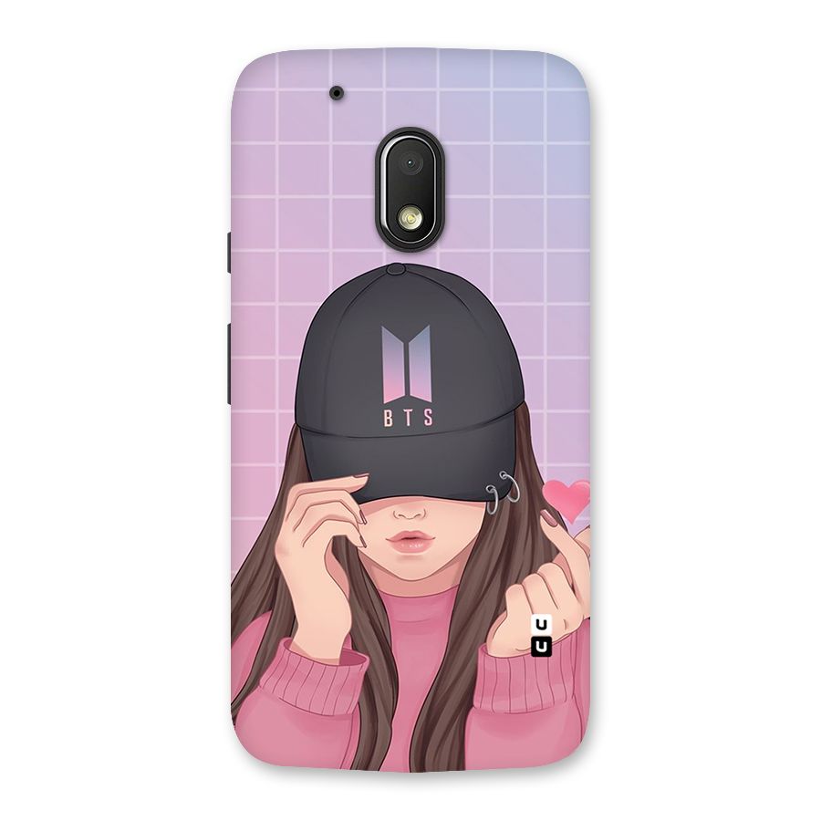 Anime Beautiful BTS Girl Back Case for Moto G4 Play