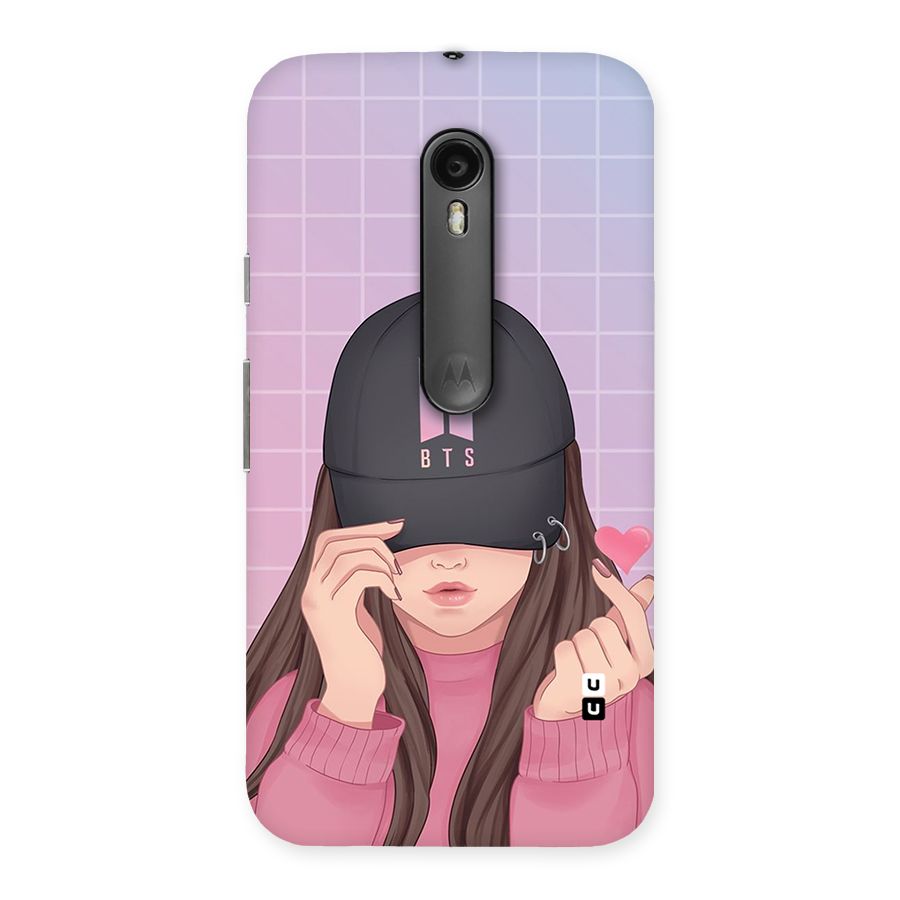 Anime Beautiful BTS Girl Back Case for Moto G Turbo