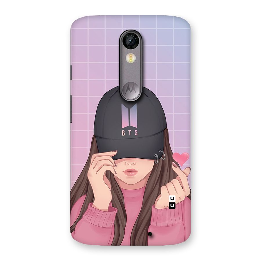 Anime Beautiful BTS Girl Back Case for Moto X Force