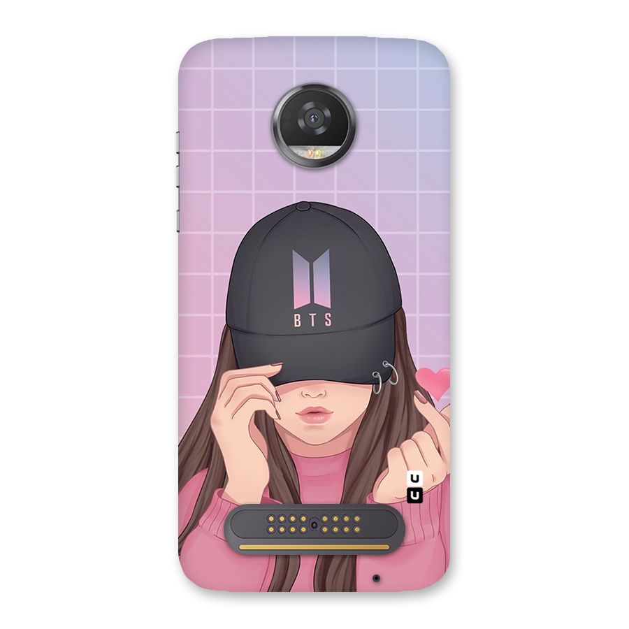Anime Beautiful BTS Girl Back Case for Moto Z2 Play