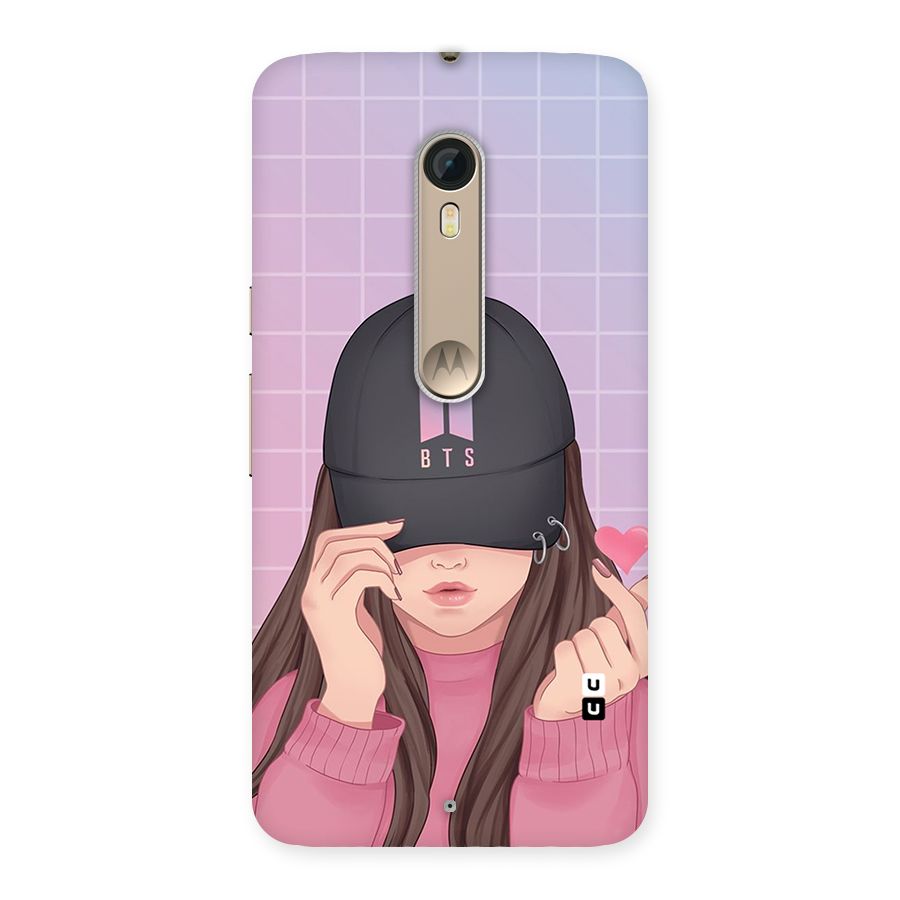 Anime Beautiful BTS Girl Back Case for Motorola Moto X Style