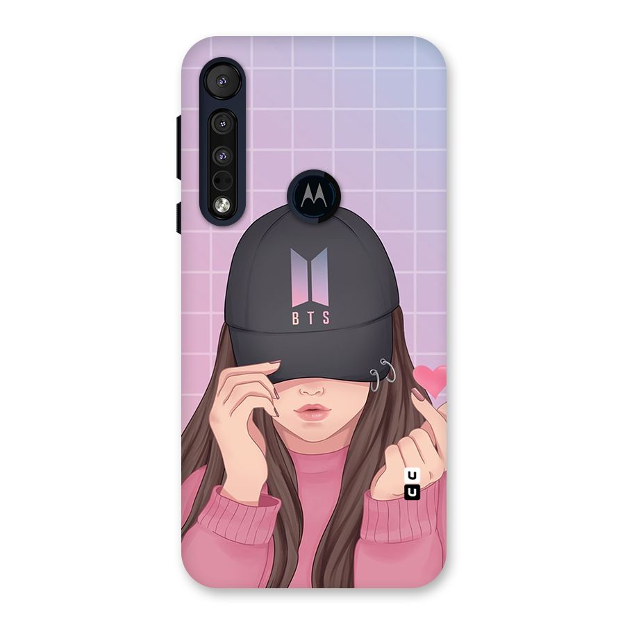 Anime Beautiful BTS Girl Back Case for Motorola One Macro