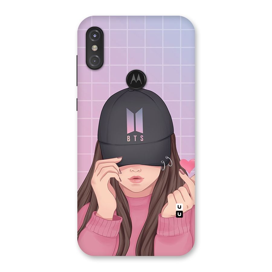 Anime Beautiful BTS Girl Back Case for Motorola One Power