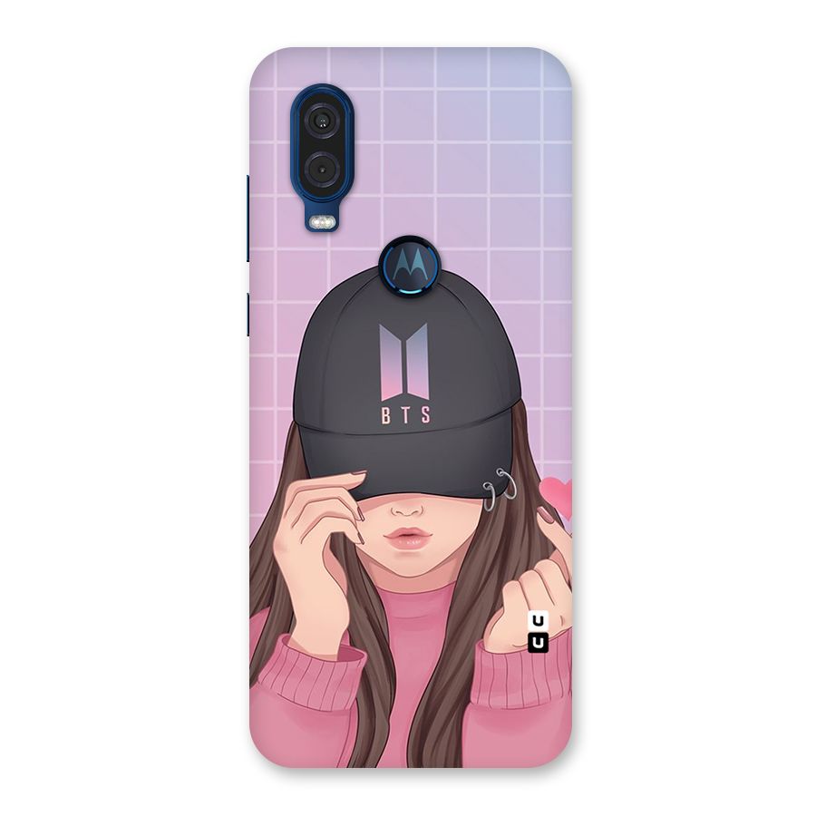 Anime Beautiful BTS Girl Back Case for Motorola One Vision
