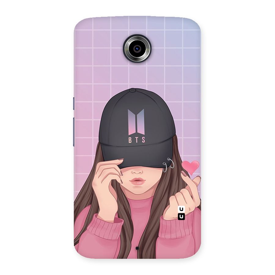 Anime Beautiful BTS Girl Back Case for Nexsus 6