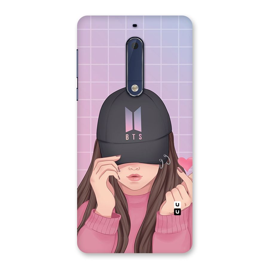 Anime Beautiful BTS Girl Back Case for Nokia 5