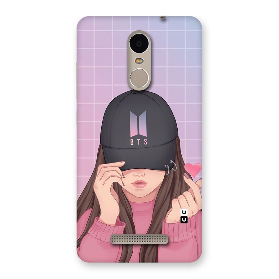 Anime Beautiful BTS Girl Back Case for Xiaomi Redmi Note 3