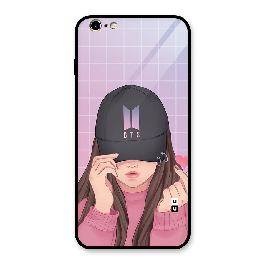 Anime Beautiful BTS Girl Glass Back Case for iPhone 6 Plus 6S Plus