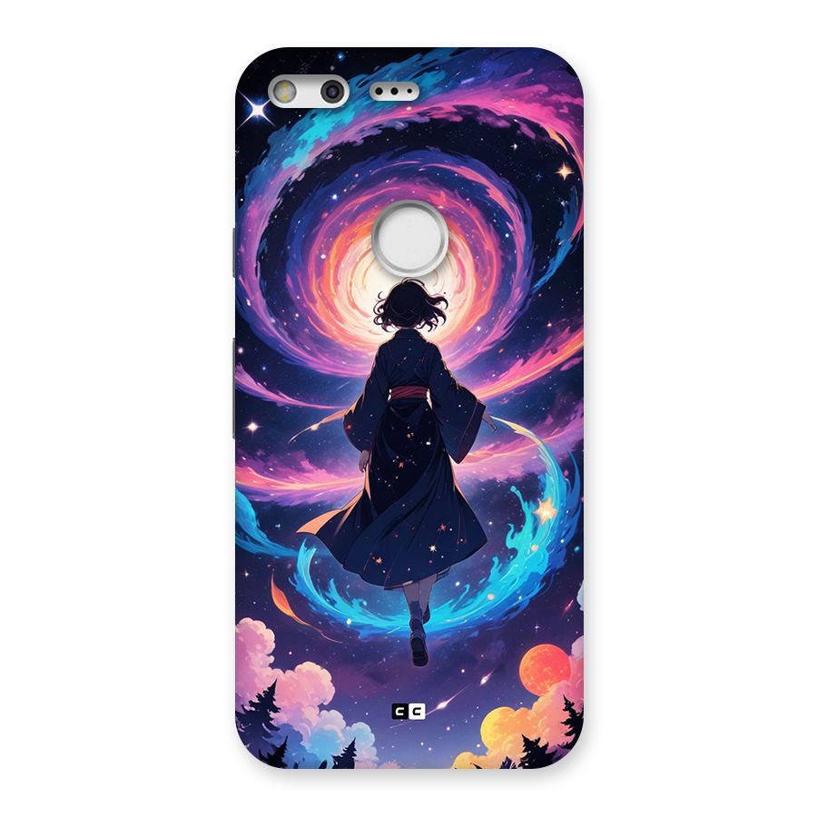 Anime Galaxy Girl Back Case for Google Pixel