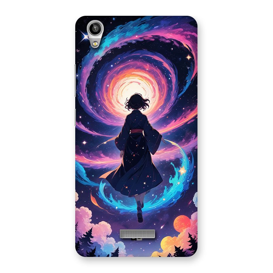 Anime Galaxy Girl Back Case for Lava Pixel V1