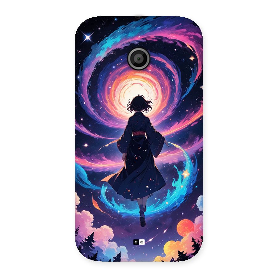 Anime Galaxy Girl Back Case for Moto E