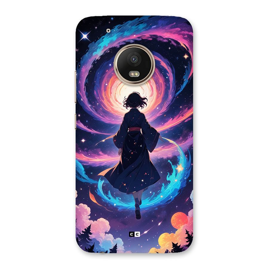 Anime Galaxy Girl Back Case for Moto G5 Plus