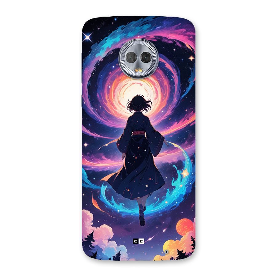 Anime Galaxy Girl Back Case for Moto G6 Plus