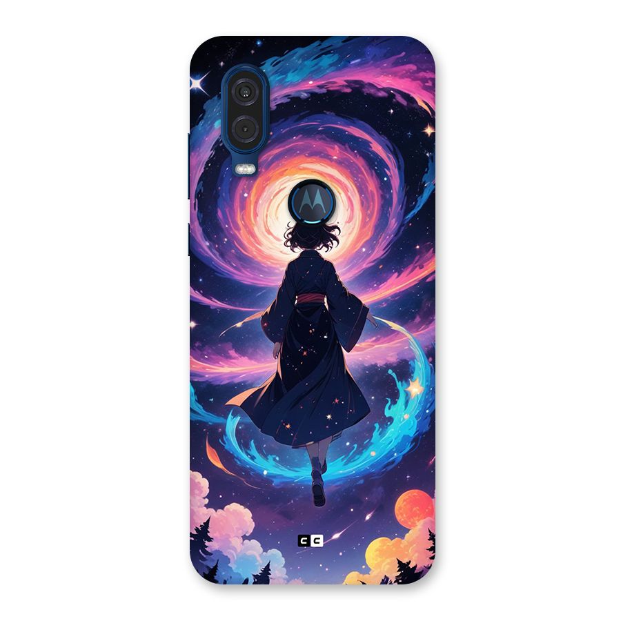 Anime Galaxy Girl Back Case for Motorola One Vision