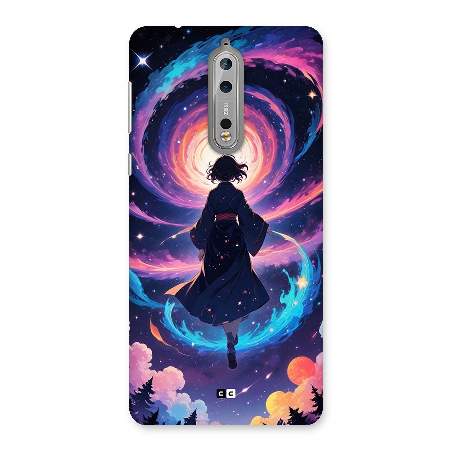 Anime Galaxy Girl Back Case for Nokia 8