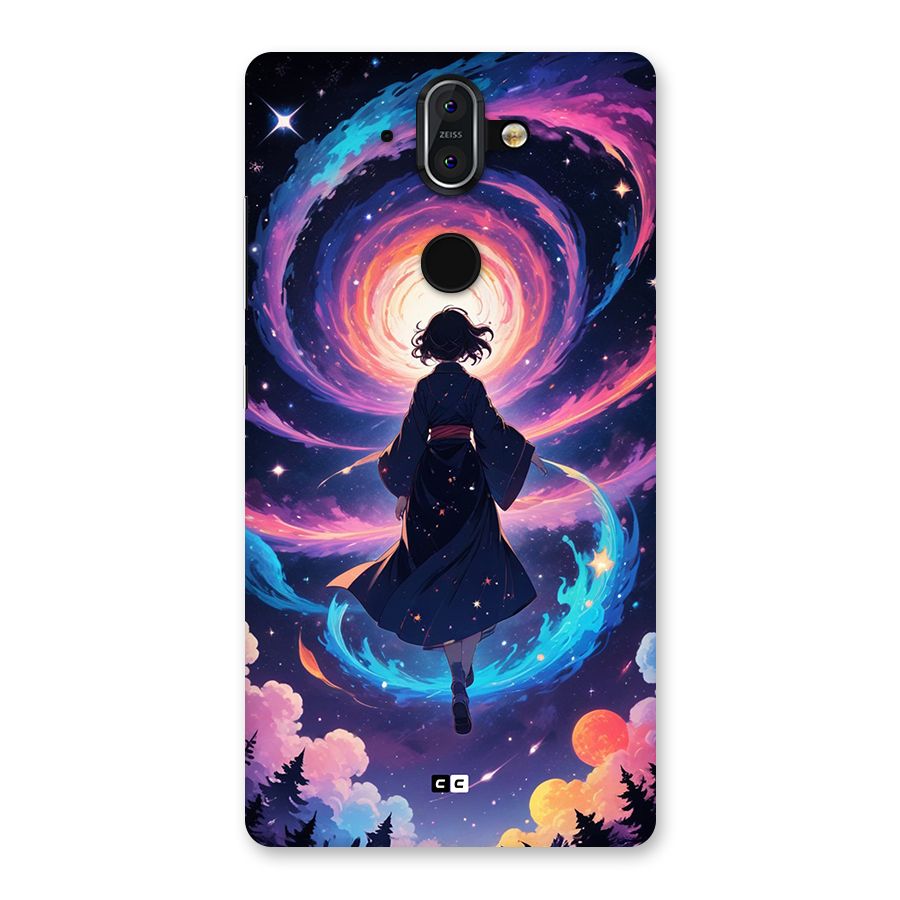 Anime Galaxy Girl Back Case for Nokia 8 Sirocco