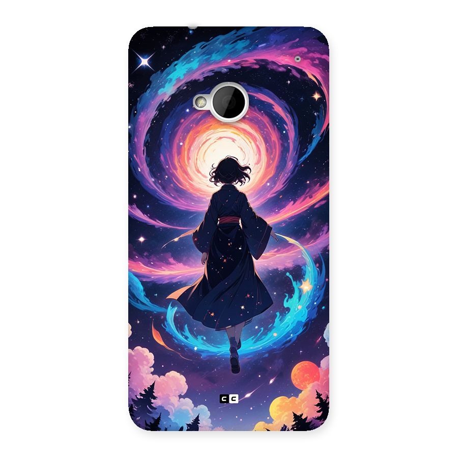 Anime Galaxy Girl Back Case for One M7 (Single Sim)