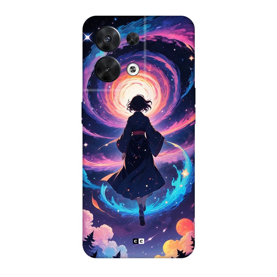 Anime Galaxy Girl Back Case for Oppo Reno8 5G