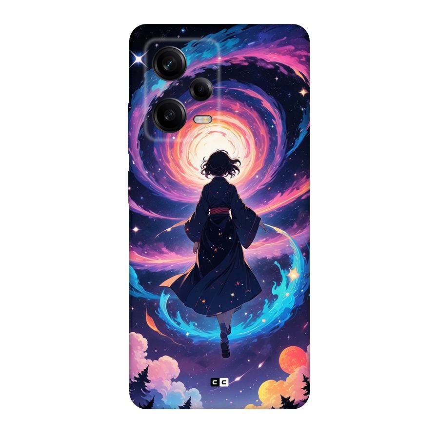 Anime Galaxy Girl Back Case for Redmi Note 12 Pro