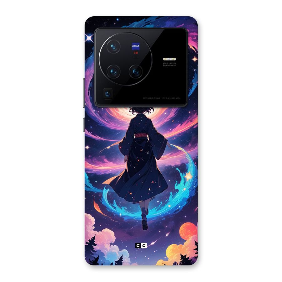 Anime Galaxy Girl Back Case for Vivo X80 Pro
