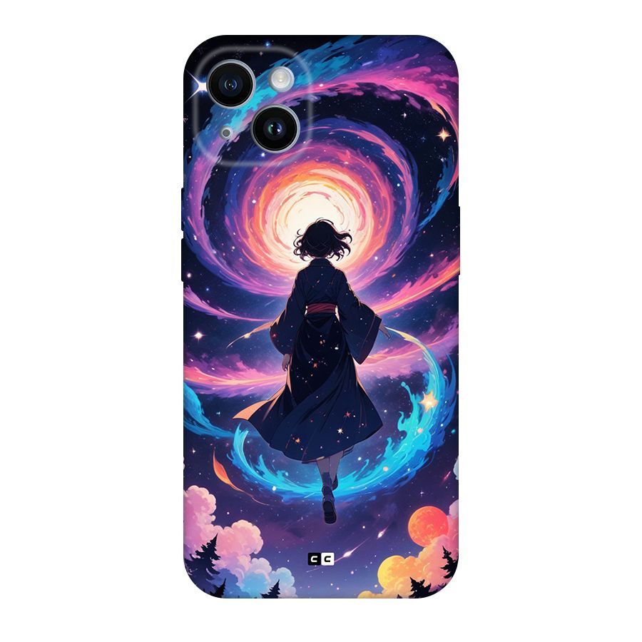Anime Galaxy Girl Back Case for iPhone 14