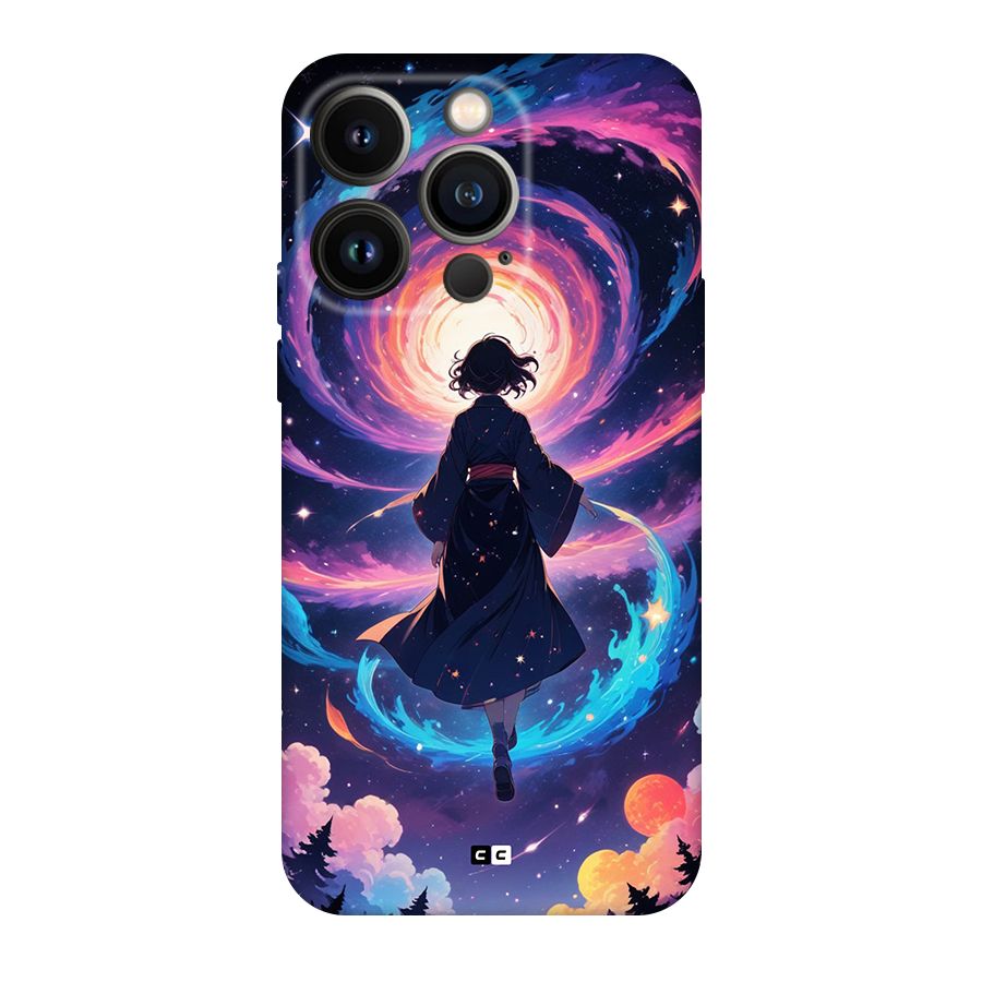 Anime Galaxy Girl Back Case for iPhone 14 Pro