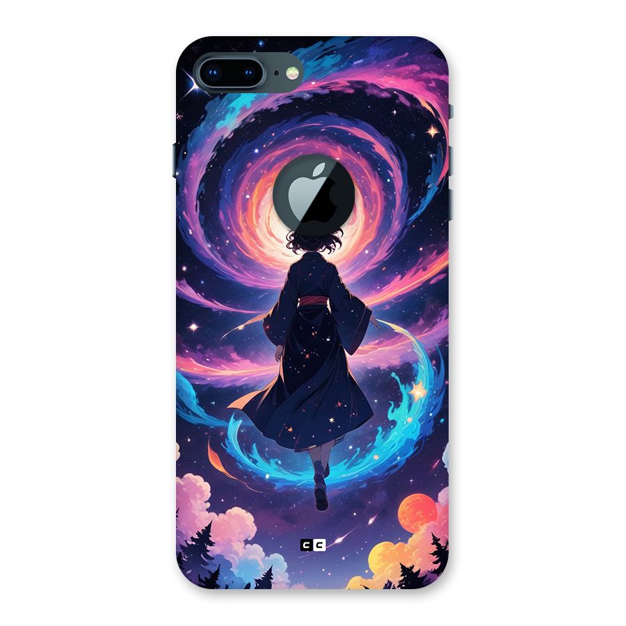 Anime Galaxy Girl Back Case for iPhone 7 Plus Logo Cut