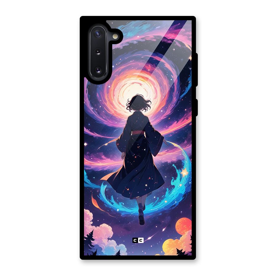 Anime Galaxy Girl Glass Back Case for Galaxy Note 10