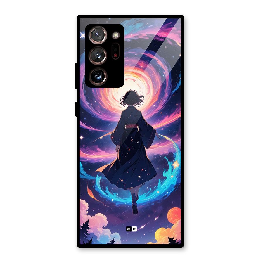 Anime Galaxy Girl Glass Back Case for Galaxy Note 20 Ultra