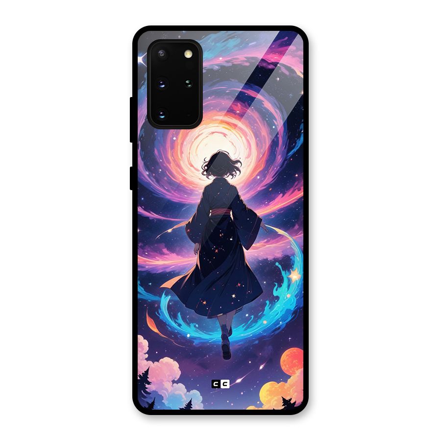 Anime Galaxy Girl Glass Back Case for Galaxy S20 Plus