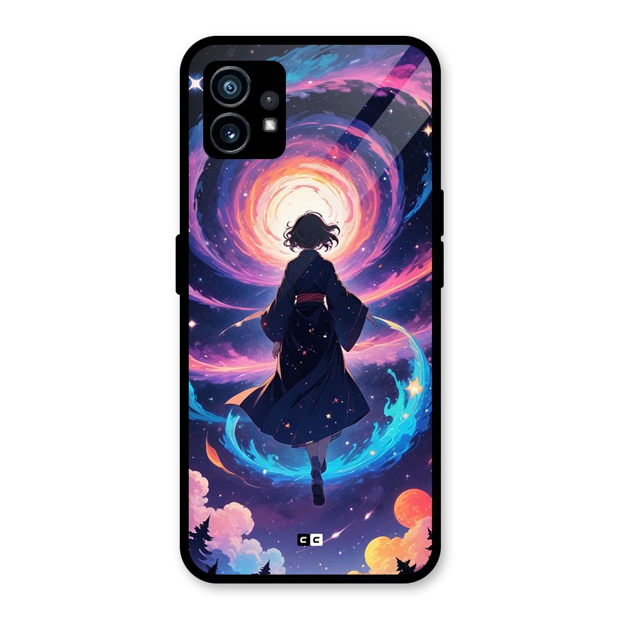 Anime Galaxy Girl Glass Back Case for Nothing Phone 1