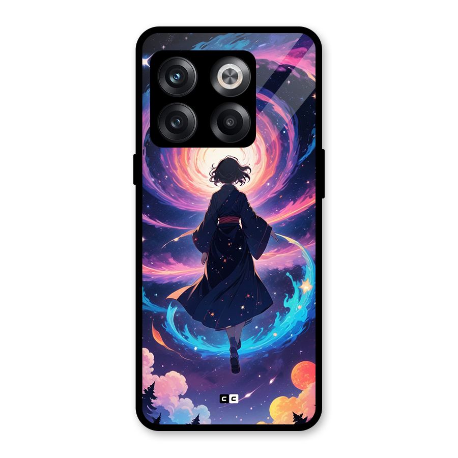 Anime Galaxy Girl Glass Back Case for OnePlus 10T