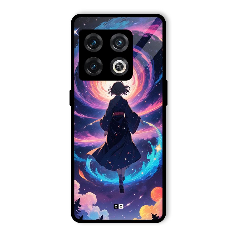 Anime Galaxy Girl Glass Back Case for OnePlus 10 Pro 5G