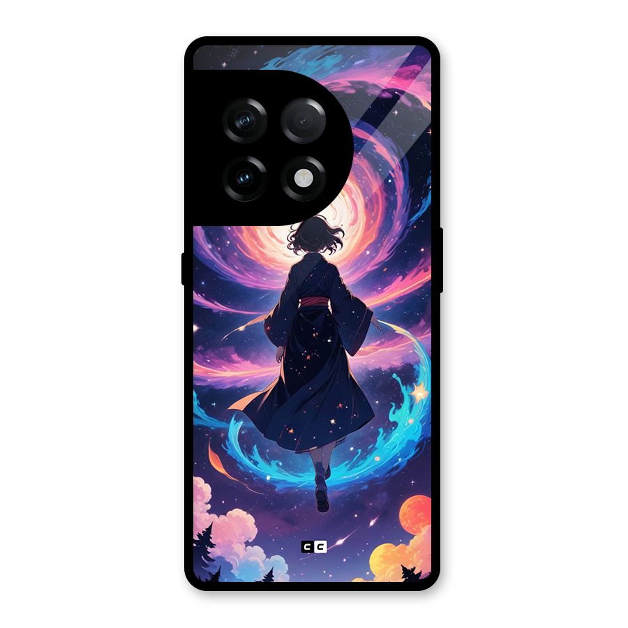 Anime Galaxy Girl Glass Back Case for OnePlus 11R