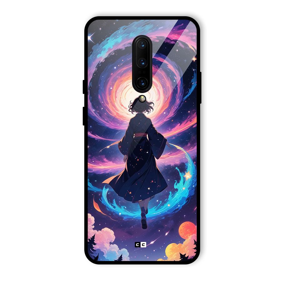 Anime Galaxy Girl Glass Back Case for OnePlus 7 Pro