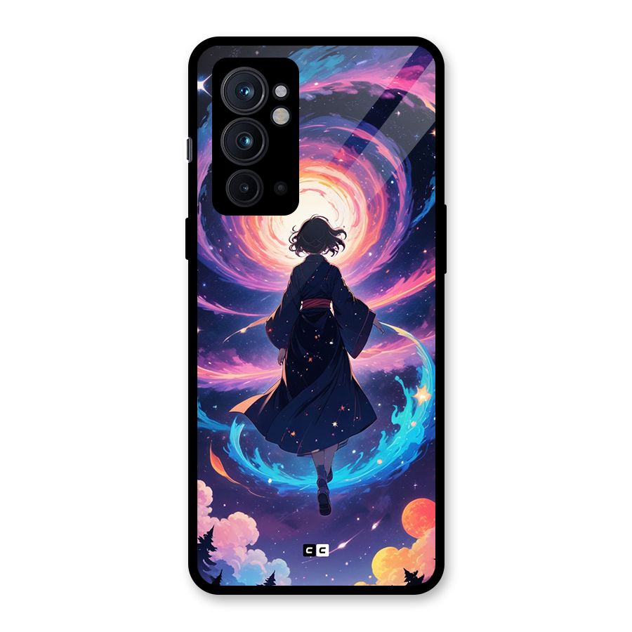 Anime Galaxy Girl Glass Back Case for OnePlus 9RT 5G