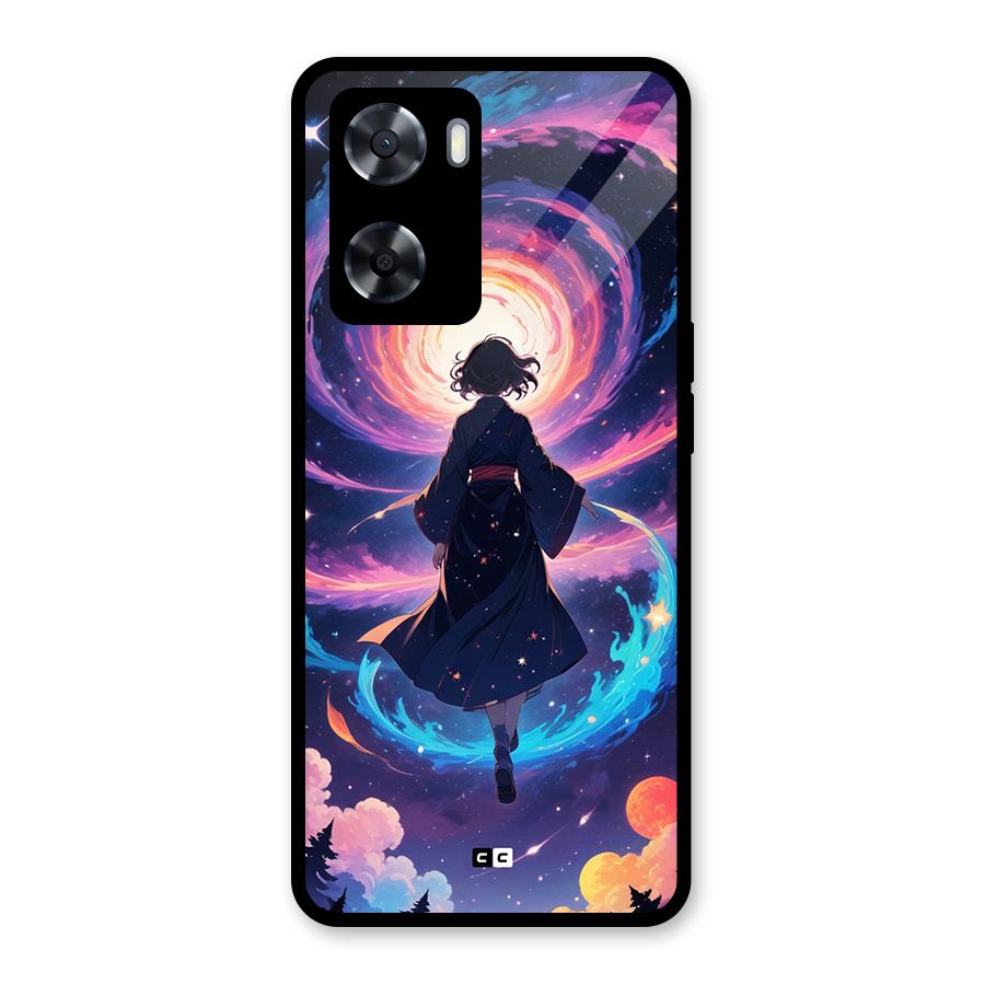 Anime Galaxy Girl Glass Back Case for OnePlus Nord N20 SE
