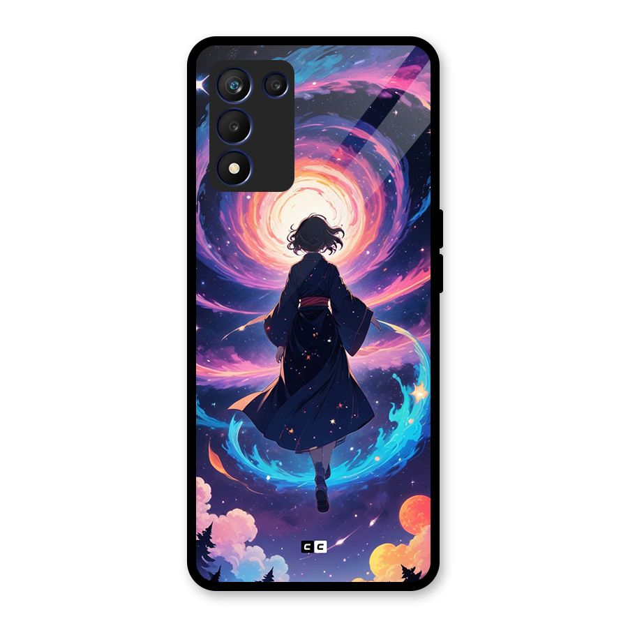 Anime Galaxy Girl Glass Back Case for Realme 9 5G Speed