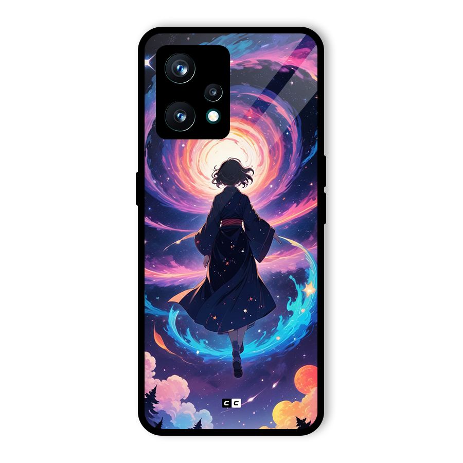 Anime Galaxy Girl Glass Back Case for Realme 9 Pro Plus 5G