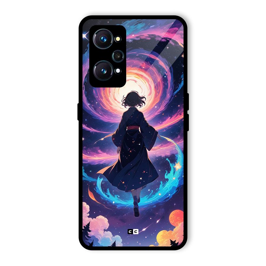Anime Galaxy Girl Glass Back Case for Realme GT Neo2