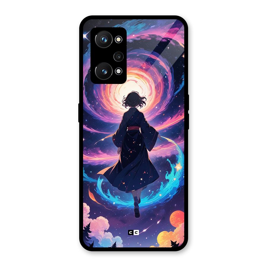 Anime Galaxy Girl Glass Back Case for Realme GT Neo 3T