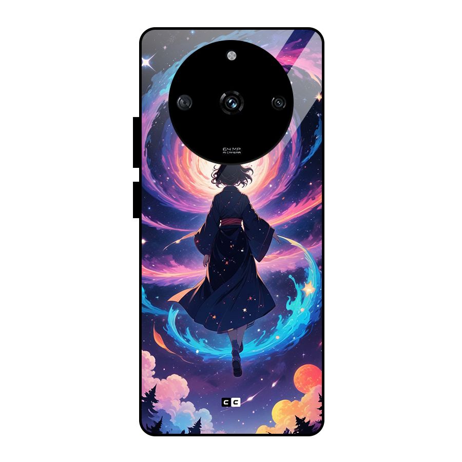 Anime Galaxy Girl Glass Back Case for Realme Narzo 60 5G