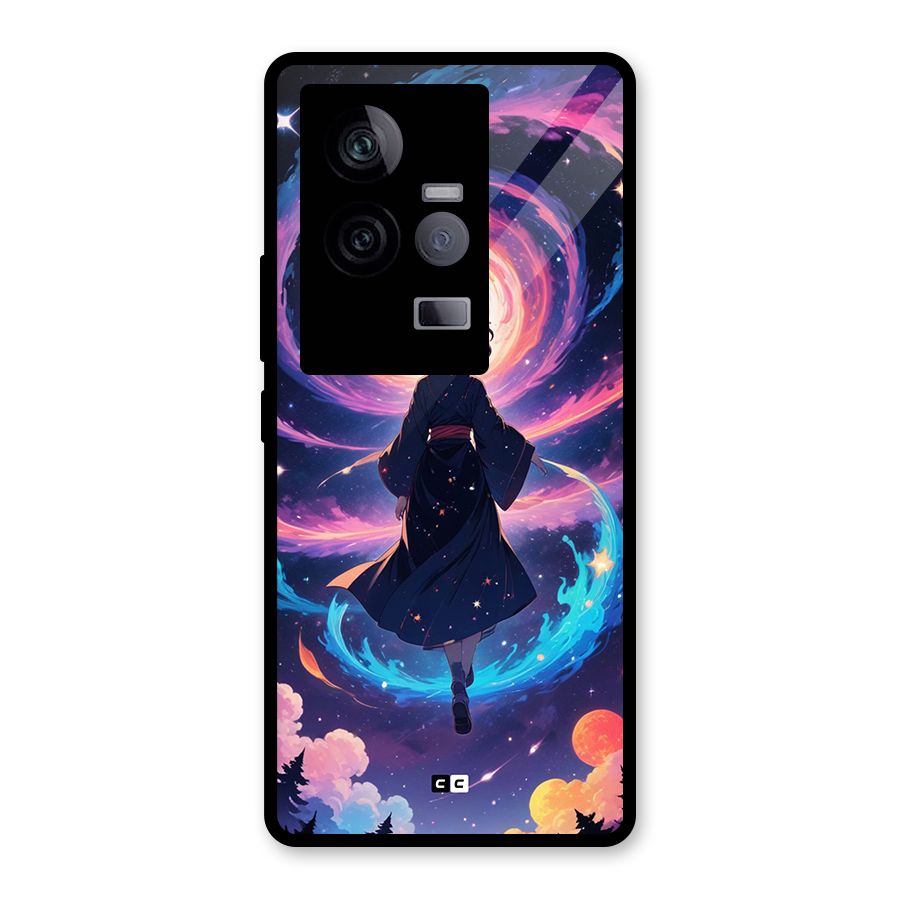 Anime Galaxy Girl Glass Back Case for Vivo iQOO 11 5G