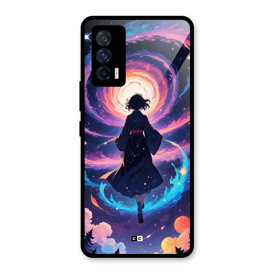 Anime Galaxy Girl Glass Back Case for Vivo iQOO 7 5G