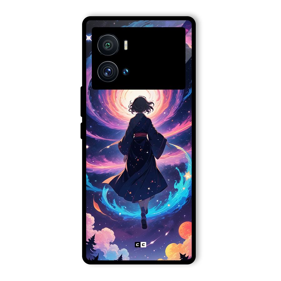 Anime Galaxy Girl Glass Back Case for Vivo iQOO 9 Pro