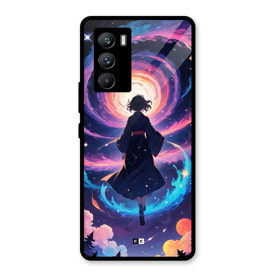 Anime Galaxy Girl Glass Back Case for Vivo iQOO 9 SE