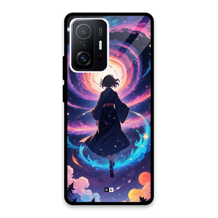 Anime Galaxy Girl Glass Back Case for Xiaomi 11T Pro