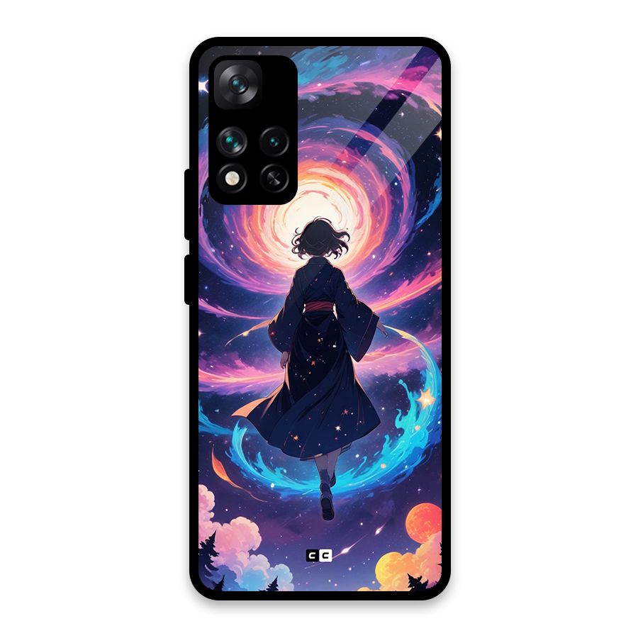 Anime Galaxy Girl Glass Back Case for Xiaomi 11i HyperCharge 5G