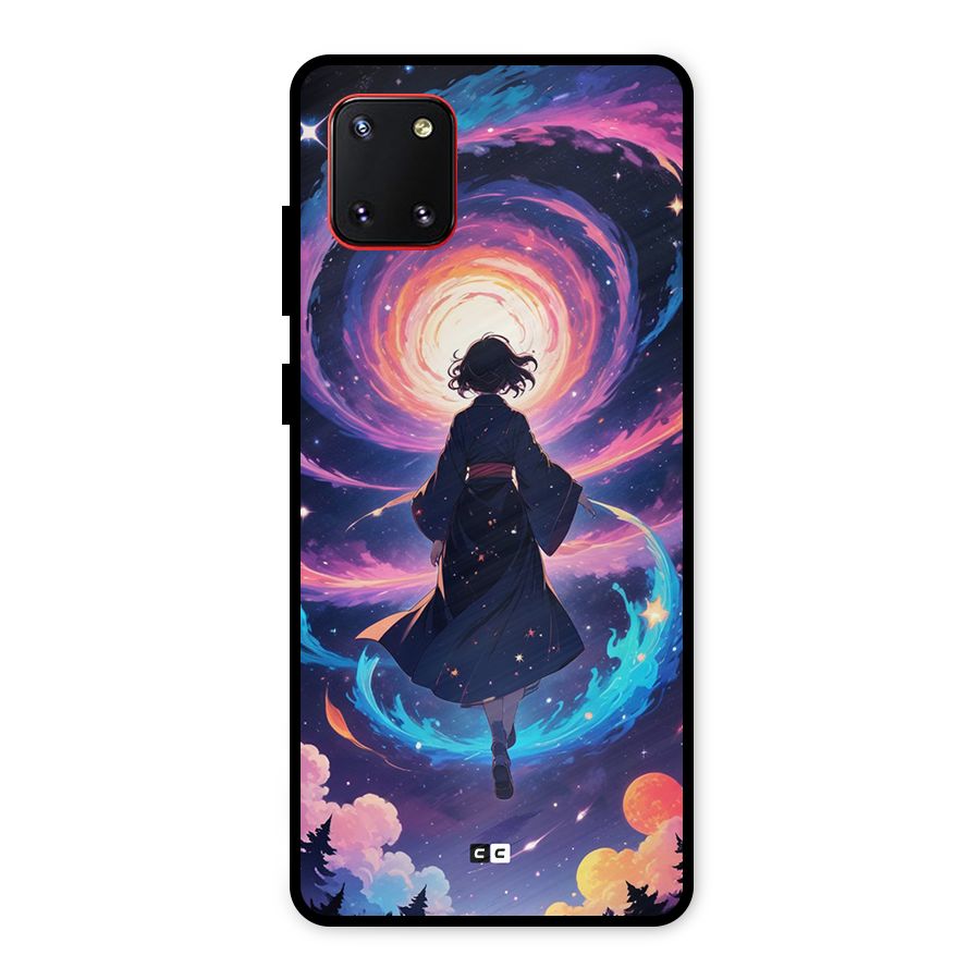 Anime Galaxy Girl Metal Back Case for Galaxy Note 10 Lite