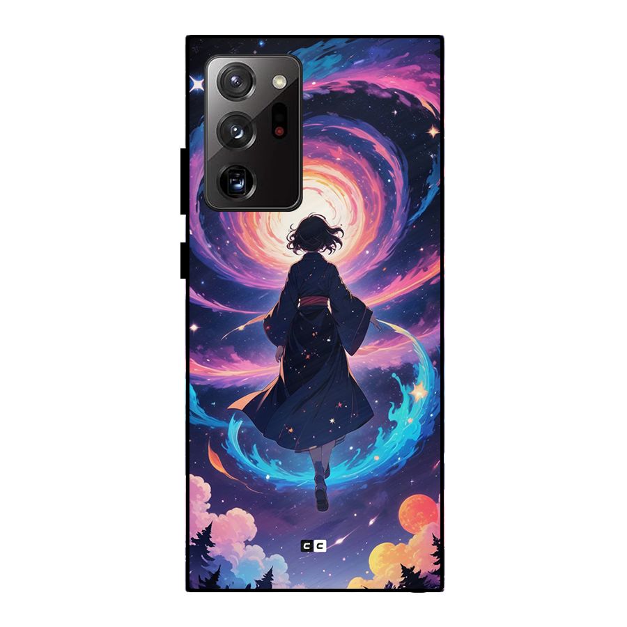 Anime Galaxy Girl Metal Back Case for Galaxy Note 20 Ultra 5G